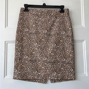 J.crew Leopard Print Skirt